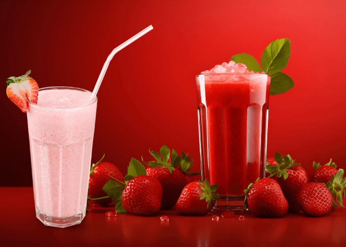 Jugo de Fresa C/ Leche